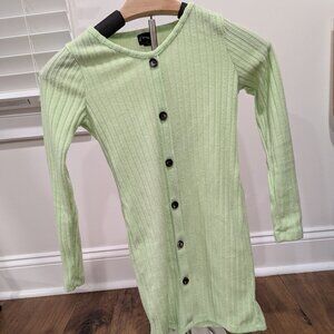 Art Class longsleeve sweater dress - green, M (7/8)